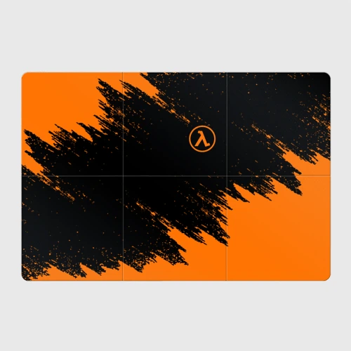 Магнитный плакат 3Х2 Half-Life брызги красок лого на груди