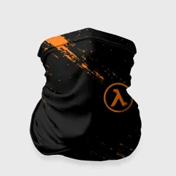 Бандана-труба 3D Half-Life брызги красок лого на груди