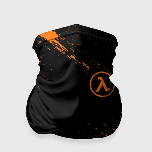 Бандана-труба 3D Half-Life брызги красок лого на груди