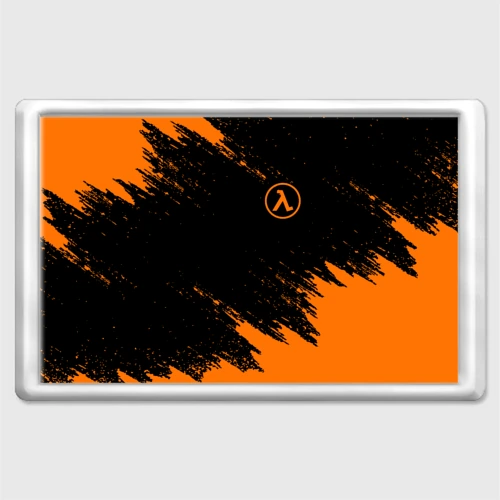 Магнит 45*70 Half-Life брызги красок лого на груди