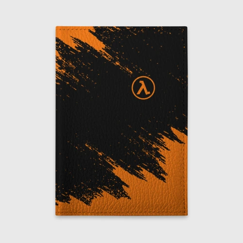 Обложка для автодокументов Half-Life брызги красок лого на груди