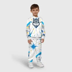 Детский костюм с толстовкой 3D Северный волк - фото 2