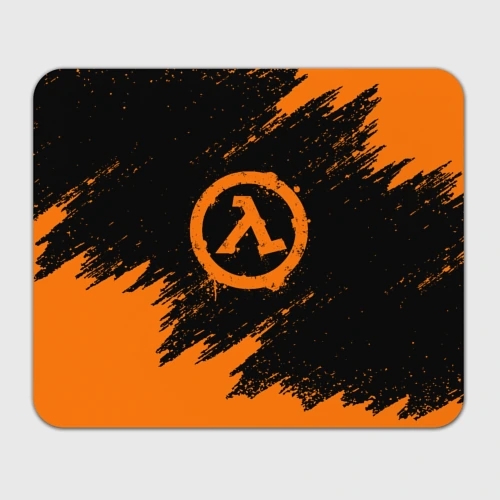 Прямоугольный коврик для мышки Half-Life lambda брызги красок