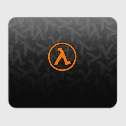 Прямоугольный коврик для мышки Half-Life pattern lambda black gray