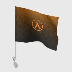 Флаг для автомобиля Half-Life orange pattern lambda 