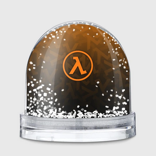 Игрушка Снежный шар Half-Life orange pattern lambda 