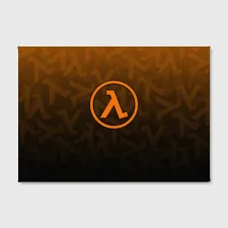 Холст прямоугольный Half-Life orange pattern lambda  - фото 2