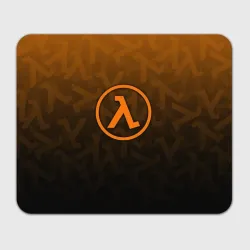 Прямоугольный коврик для мышки Half-Life orange pattern lambda 