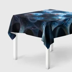 Скатерть 3D Клетка с внутренней клеткой