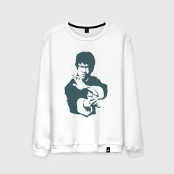 Мужской свитшот хлопок Bruce Lee kung-fu