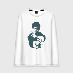 Мужской лонгслив хлопок Bruce Lee kung-fu