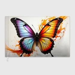 Флаг 3D Бабочка с градиентными крыльями