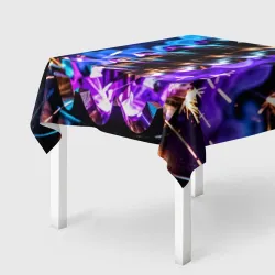 Скатерть 3D Механический бур в гидротермальном источнике