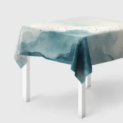 Скатерть 3D Дождь над горами