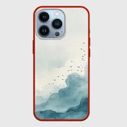 Чехол для iPhone 13 Pro Дождь над горами