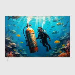 Флаг 3D Подводное приключение