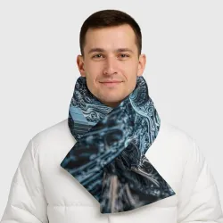 Шарф-пуховик 3D Киберпанк-урбанистика - фото 2