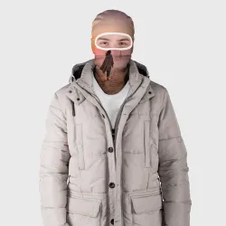 Балаклава 3D Пустыня и силуэт девушки - фото 2