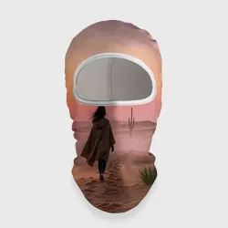 Балаклава 3D Пустыня и силуэт девушки
