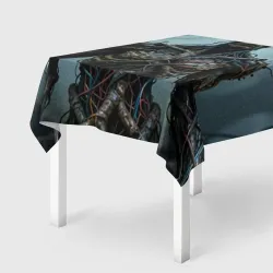 Скатерть 3D Человекдерево с корнямипроводами