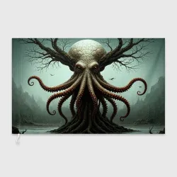 Флаг 3D Деревоосьминог
