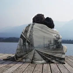 Плед 3D Заводские будни - фото 2