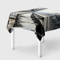 Скатерть 3D Заводские будни