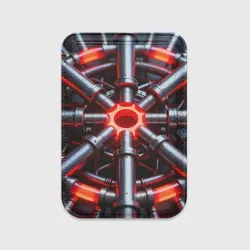 Картхолдер Magsafe магнитный Технонуар: сплетение труб и проводов