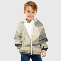 Детская куртка 3D Горный пейзаж с егерем и соболем - фото 3