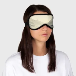 Маска для сна 3D Горный пейзаж с егерем и соболем - фото 2