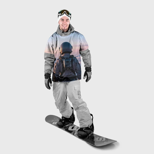 Накидка на куртку 3D Пилот в шлеме