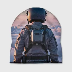 Шапка 3D Пилот в шлеме
