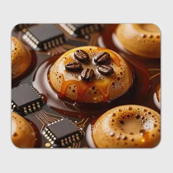 Прямоугольный коврик для мышки Кофе с пенкой-микросхемой