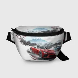 Поясная сумка 3D Япония сакура и гора Фудзияма 