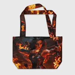 Пляжная сумка 3D Огненная стрела