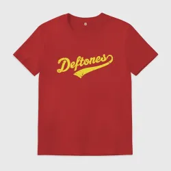 Мужская футболка хлопок Deftones - lettering