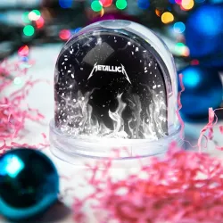 Игрушка Снежный шар Metallica white fire  - фото 2