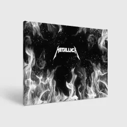 Холст прямоугольный Metallica white fire 