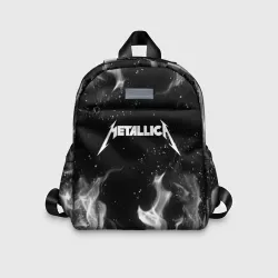 Детский рюкзак 3D Metallica white fire 