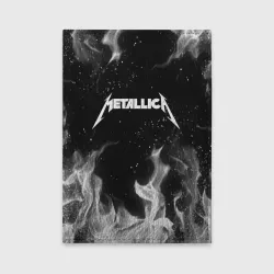 Обложка для автодокументов Metallica white fire 