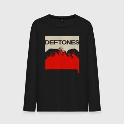 Мужской лонгслив хлопок Deftones - battle of the antlers