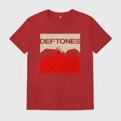 Мужская футболка хлопок Deftones - battle of the antlers