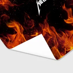 Бумага для упаковки 3D Metallica огненный рок - лого на спине - фото 2