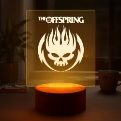 Светильник-ночник The Offspring white fire skull - фото 2