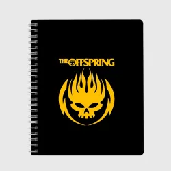 Тетрадь The Offspring yellow skull rock-band