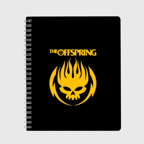 Тетрадь The Offspring yellow skull rock-band