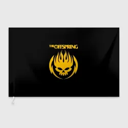 Флаг 3D The Offspring yellow skull rock-band