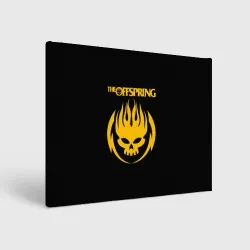 Холст прямоугольный The Offspring yellow skull rock-band