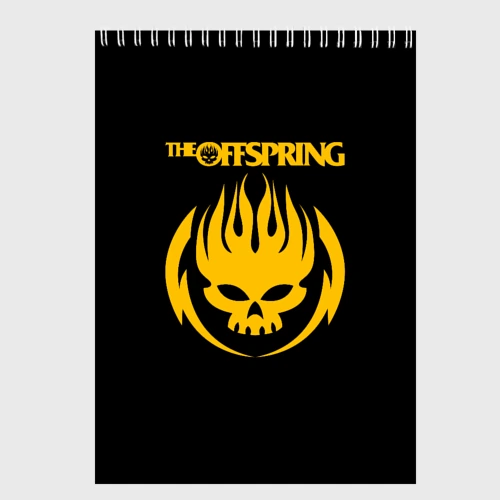 Скетчбук The Offspring yellow skull rock-band