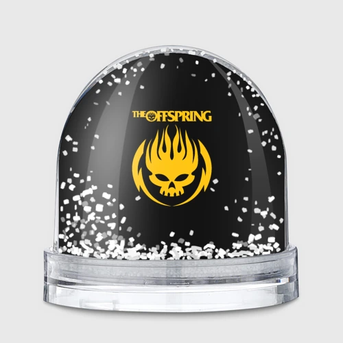 Игрушка Снежный шар The Offspring yellow skull rock-band